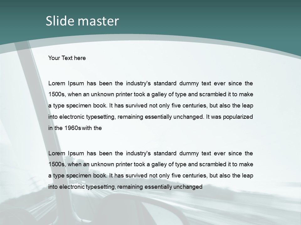 Bright Race Abstract PowerPoint Template