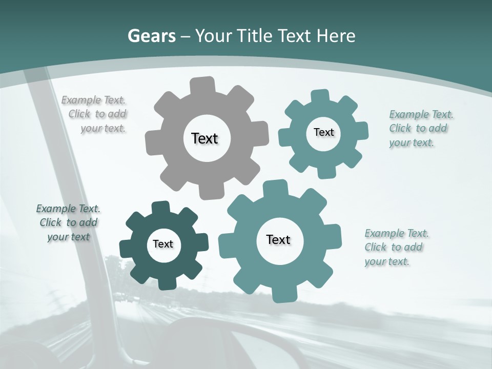 Bright Race Abstract PowerPoint Template