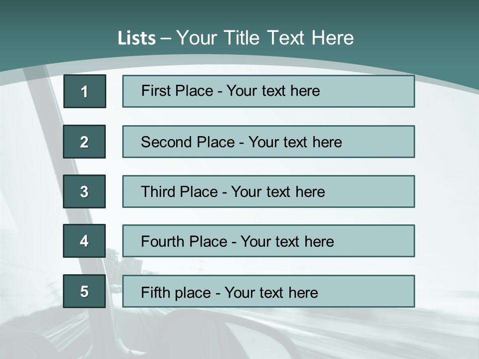 Bright Race Abstract PowerPoint Template