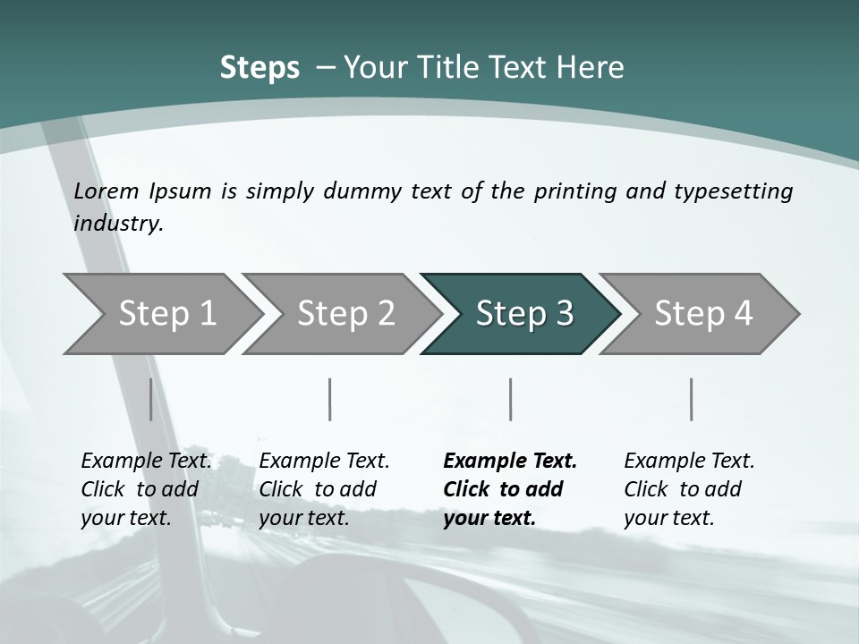 Bright Race Abstract PowerPoint Template
