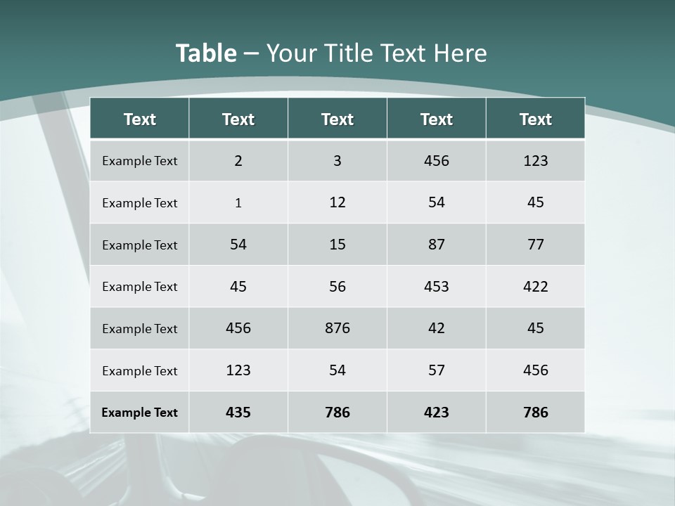 Bright Race Abstract PowerPoint Template