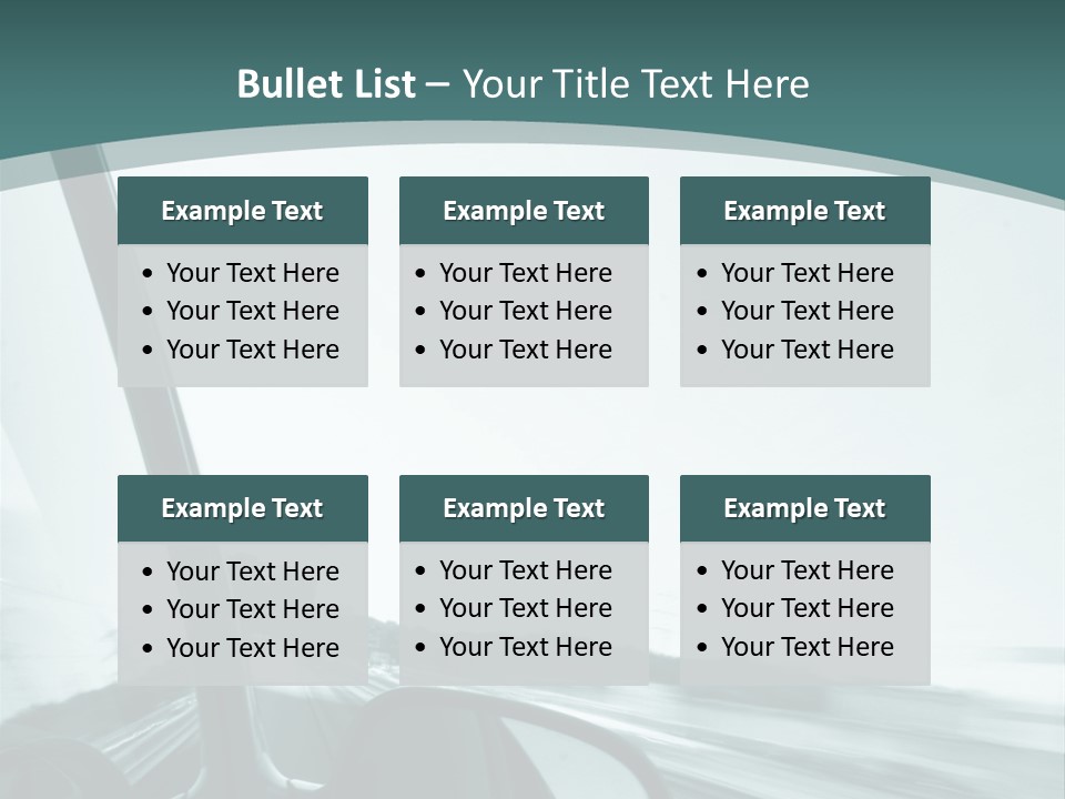Bright Race Abstract PowerPoint Template