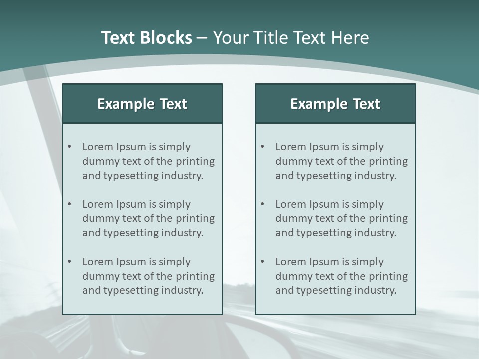 Bright Race Abstract PowerPoint Template