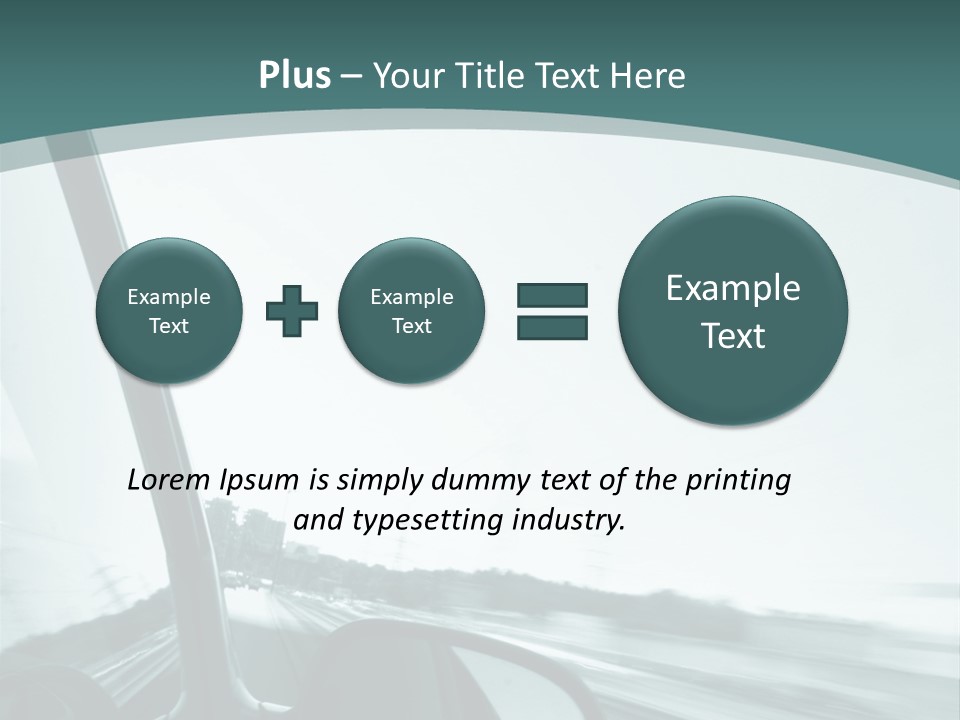 Bright Race Abstract PowerPoint Template
