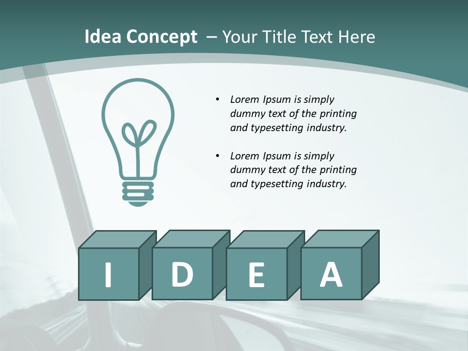 Bright Race Abstract PowerPoint Template