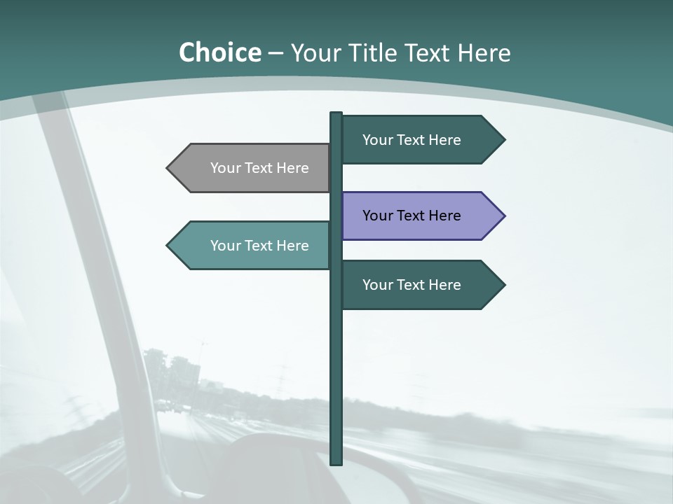Bright Race Abstract PowerPoint Template
