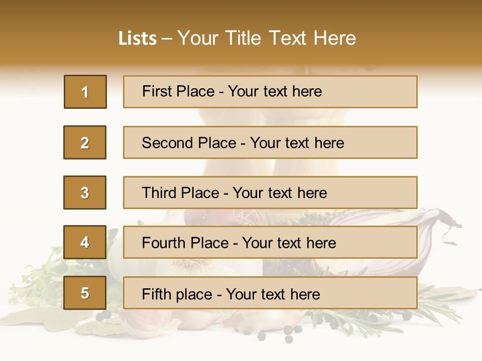Rosemary Herb Object PowerPoint Template
