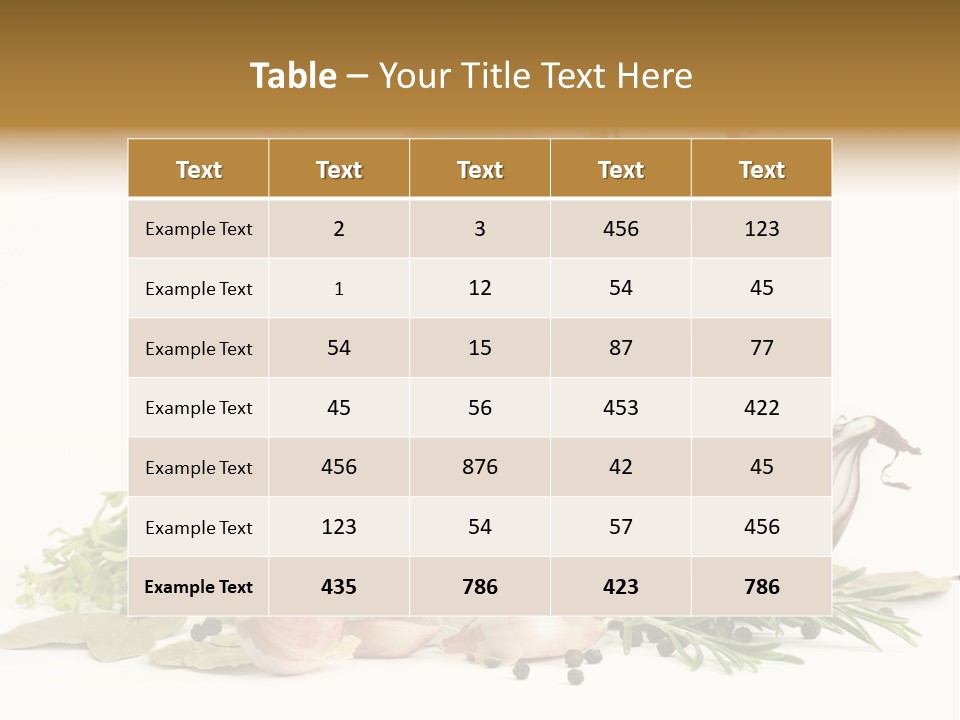 Rosemary Herb Object PowerPoint Template