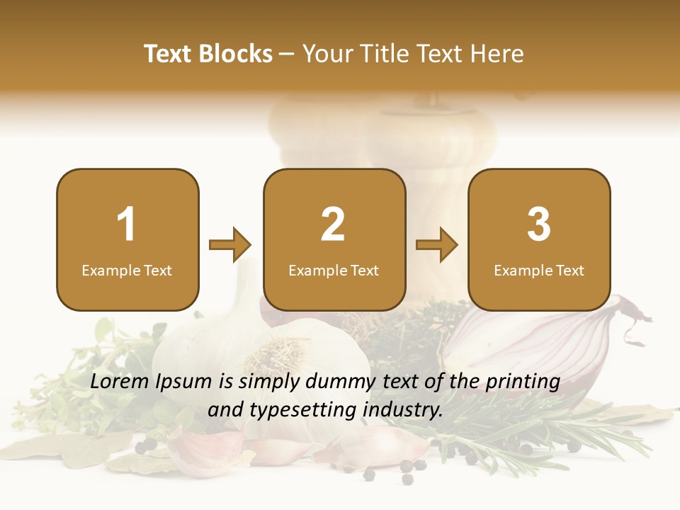 Rosemary Herb Object PowerPoint Template