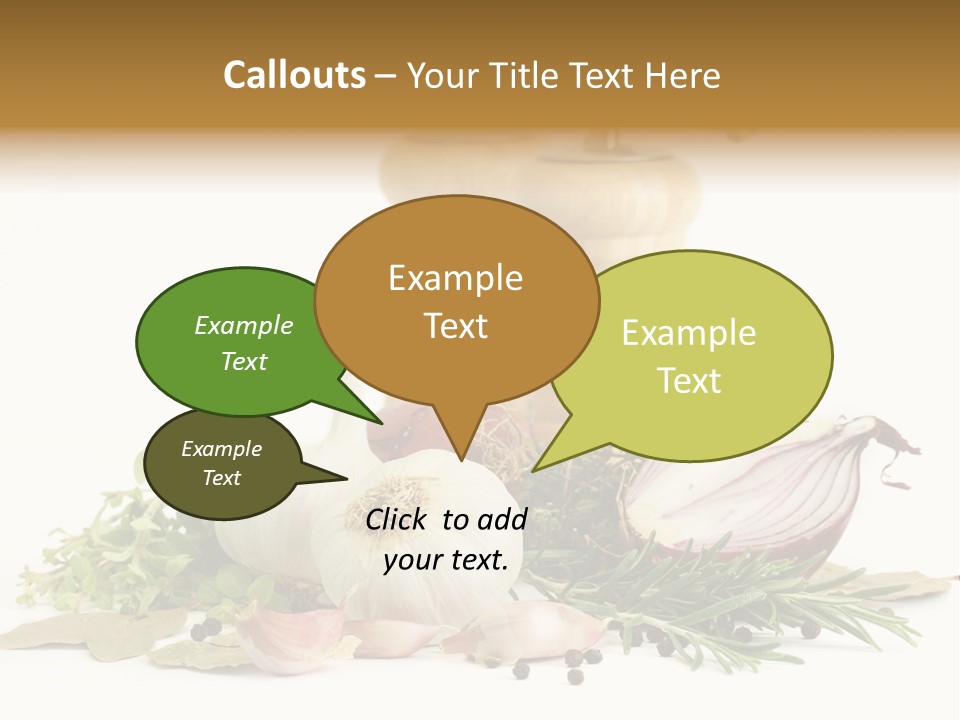 Rosemary Herb Object PowerPoint Template