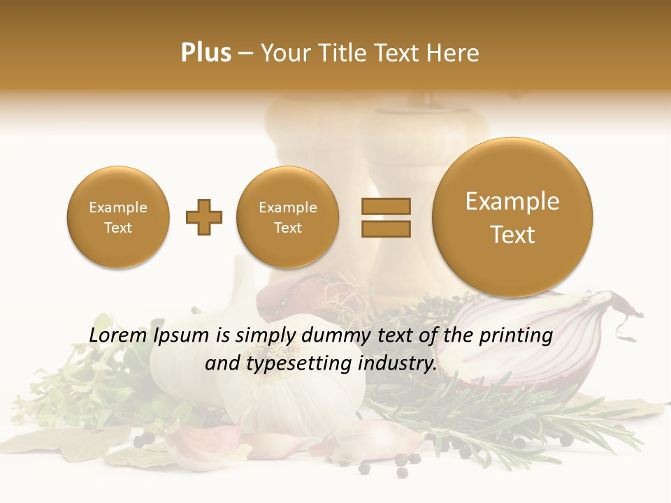 Rosemary Herb Object PowerPoint Template