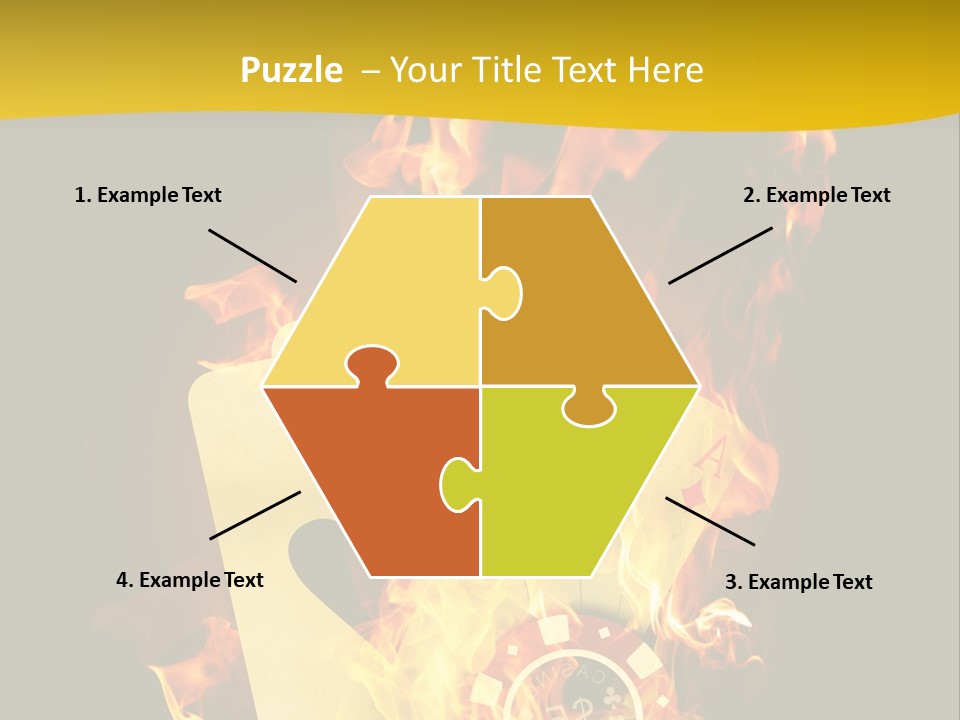 Closeup Hot Cash PowerPoint Template