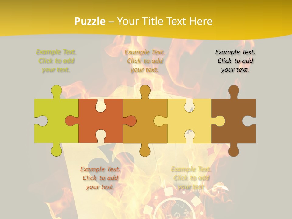 Closeup Hot Cash PowerPoint Template