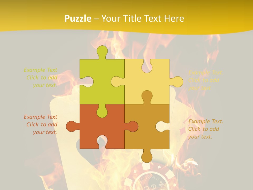 Closeup Hot Cash PowerPoint Template