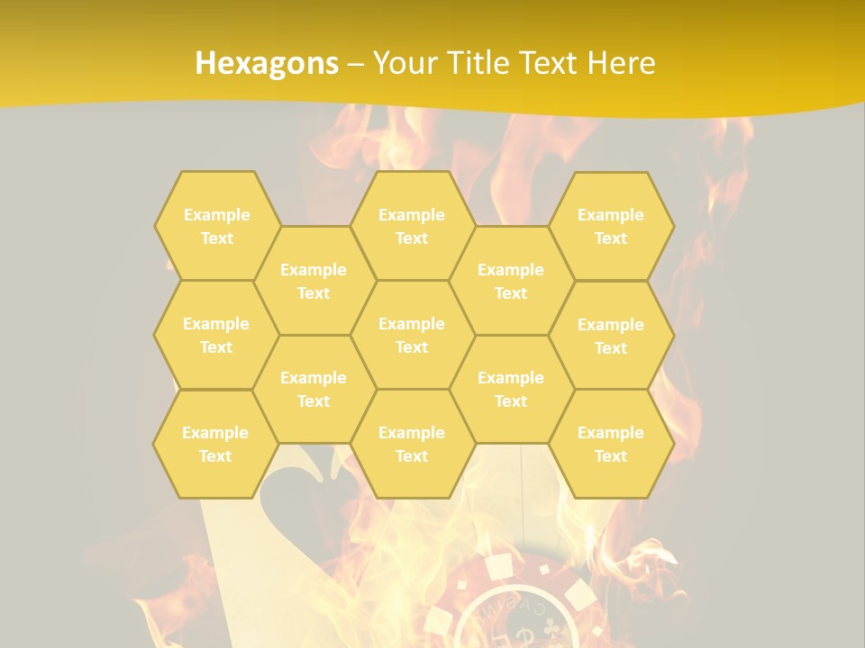 Closeup Hot Cash PowerPoint Template