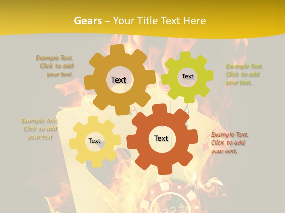 Closeup Hot Cash PowerPoint Template