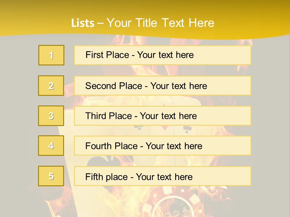 Closeup Hot Cash PowerPoint Template