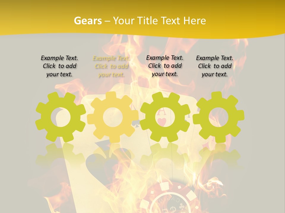 Closeup Hot Cash PowerPoint Template