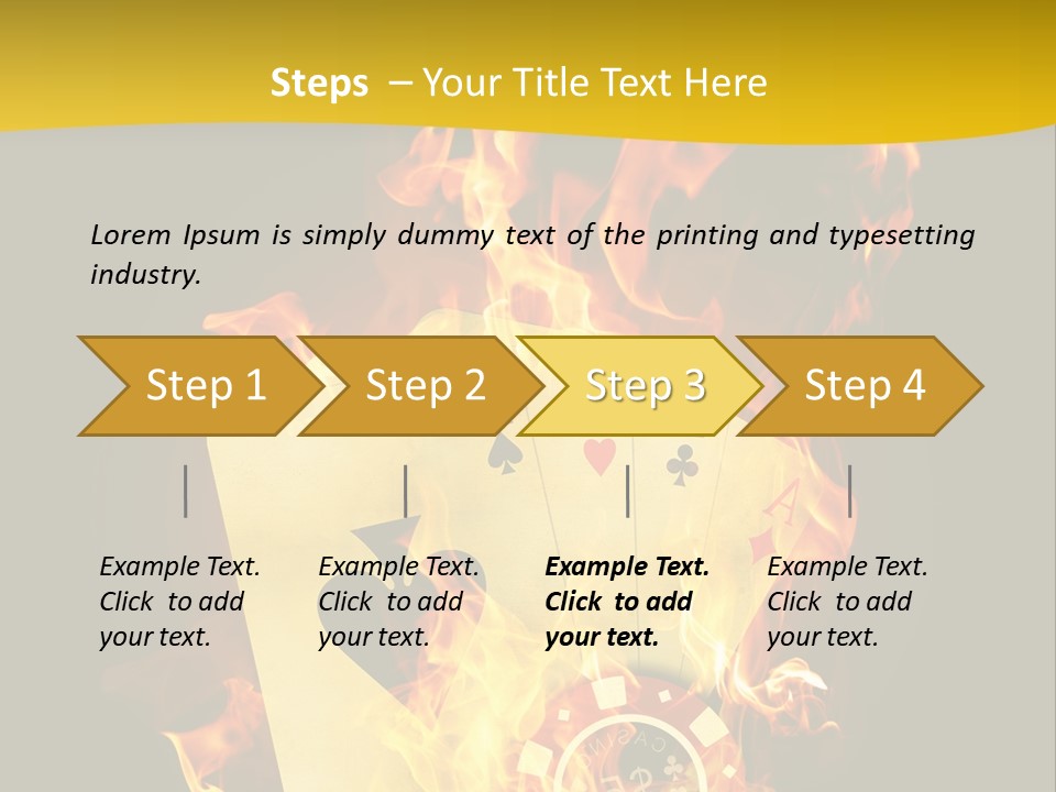 Closeup Hot Cash PowerPoint Template