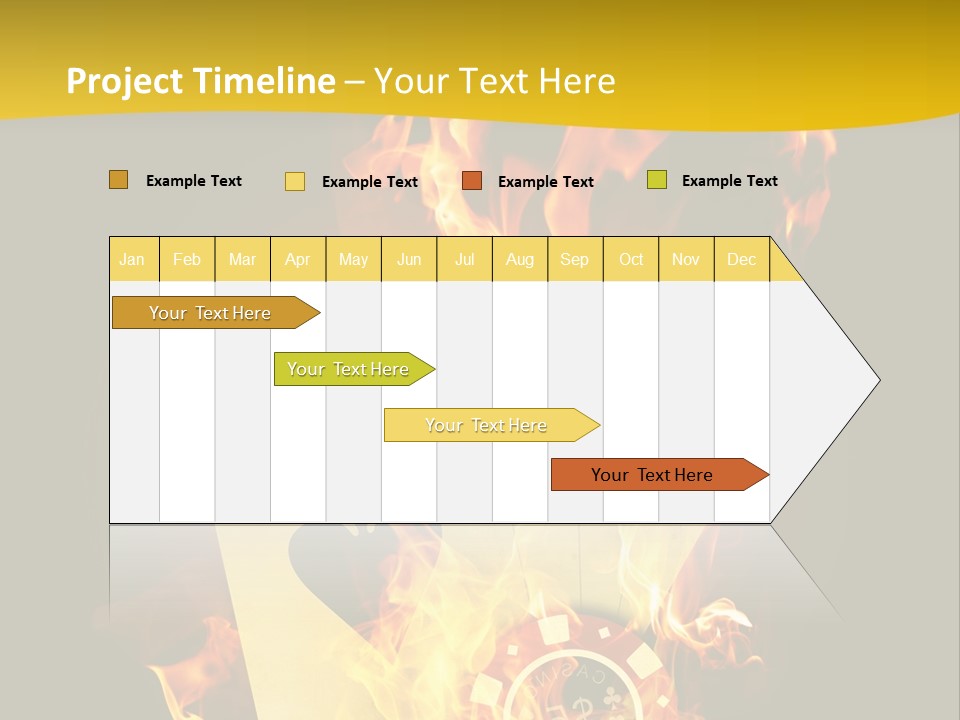 Closeup Hot Cash PowerPoint Template