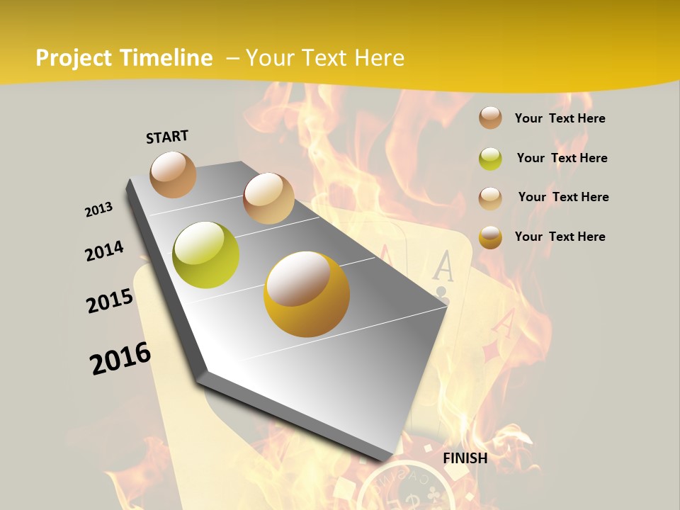 Closeup Hot Cash PowerPoint Template