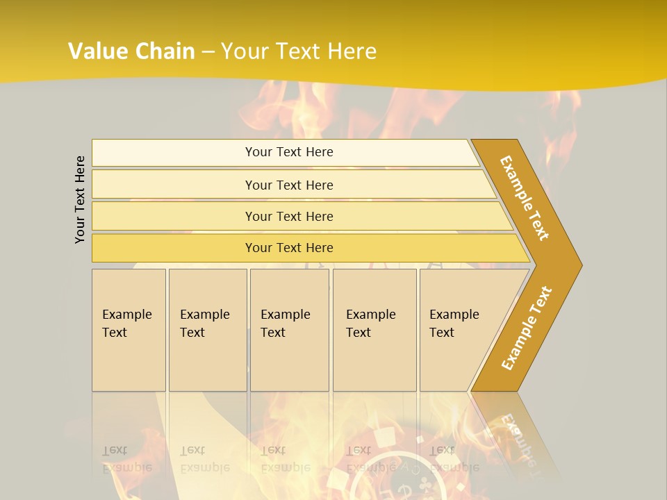Closeup Hot Cash PowerPoint Template