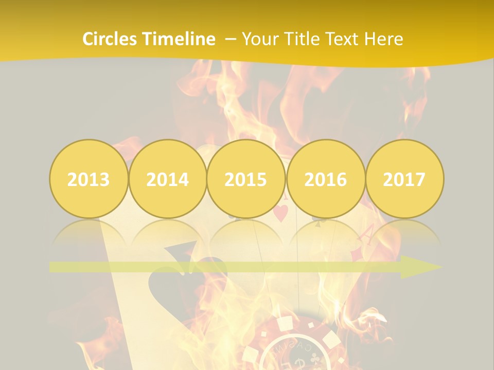 Closeup Hot Cash PowerPoint Template