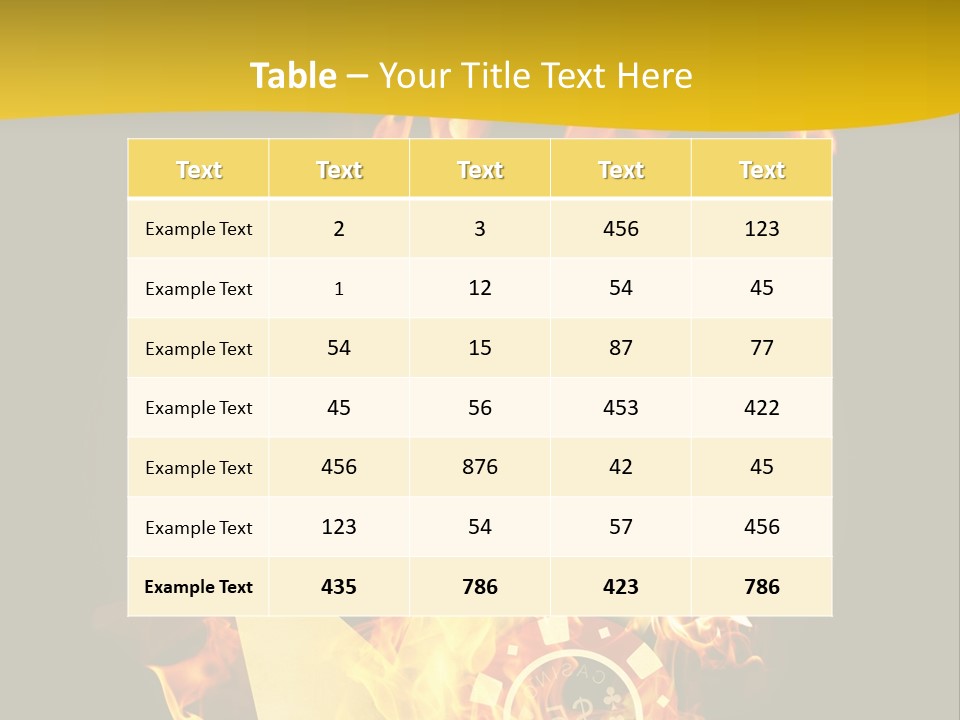 Closeup Hot Cash PowerPoint Template
