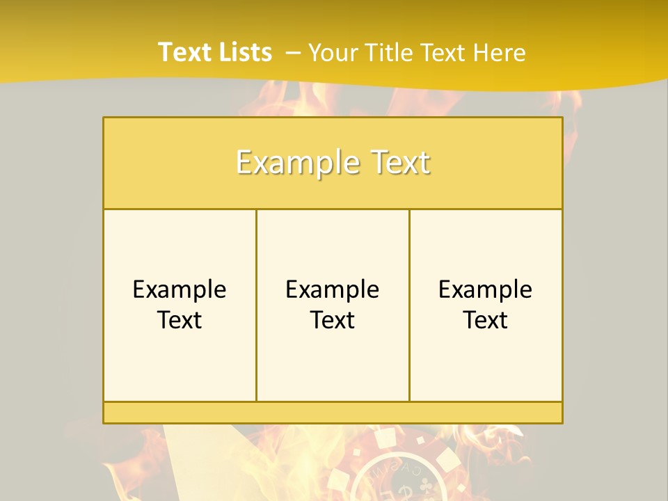 Closeup Hot Cash PowerPoint Template