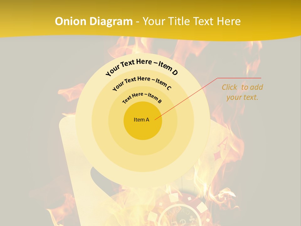 Closeup Hot Cash PowerPoint Template