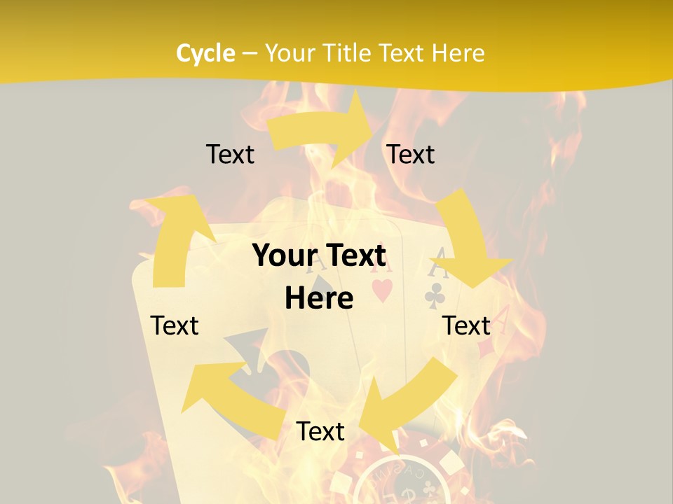 Closeup Hot Cash PowerPoint Template