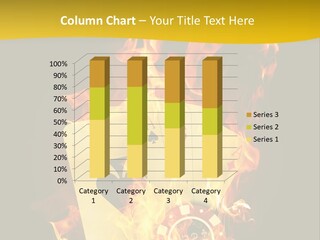 Closeup Hot Cash PowerPoint Template