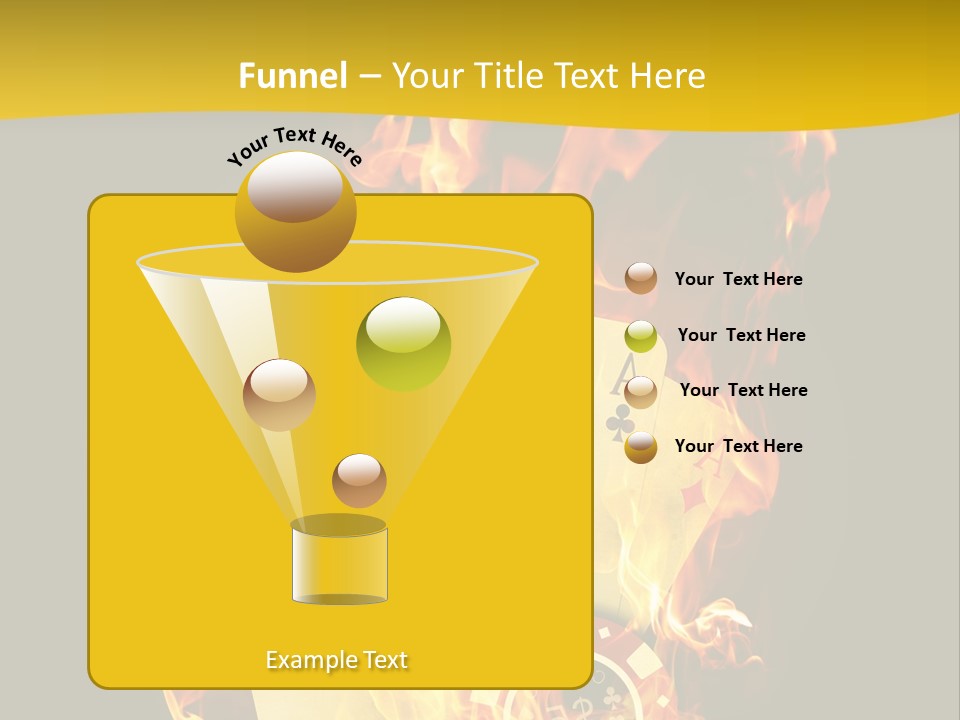 Closeup Hot Cash PowerPoint Template