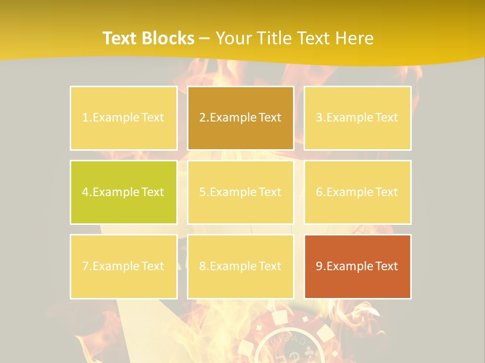 Closeup Hot Cash PowerPoint Template