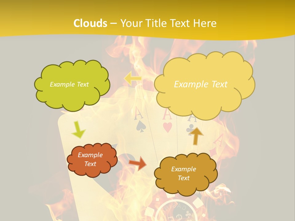 Closeup Hot Cash PowerPoint Template