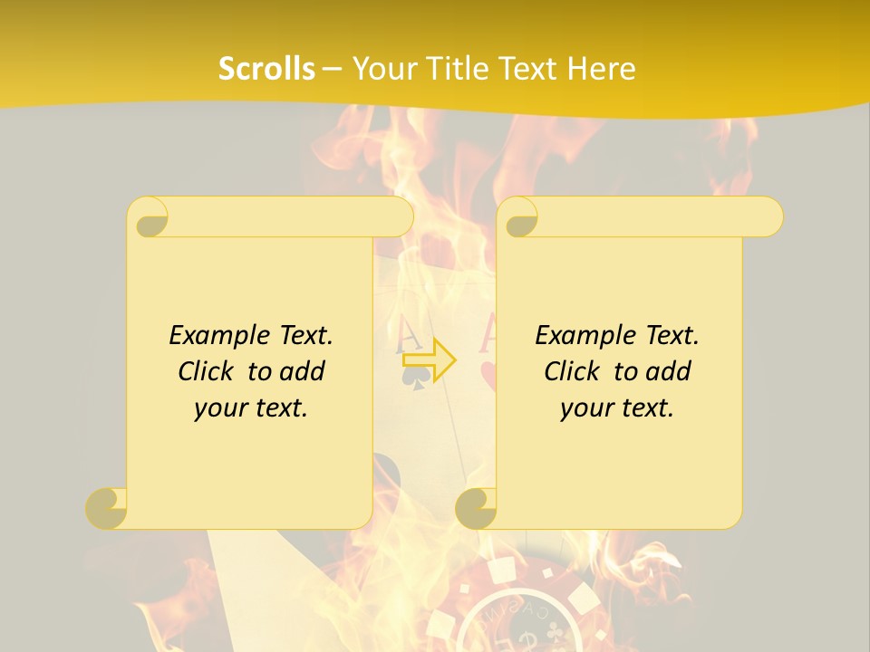 Closeup Hot Cash PowerPoint Template