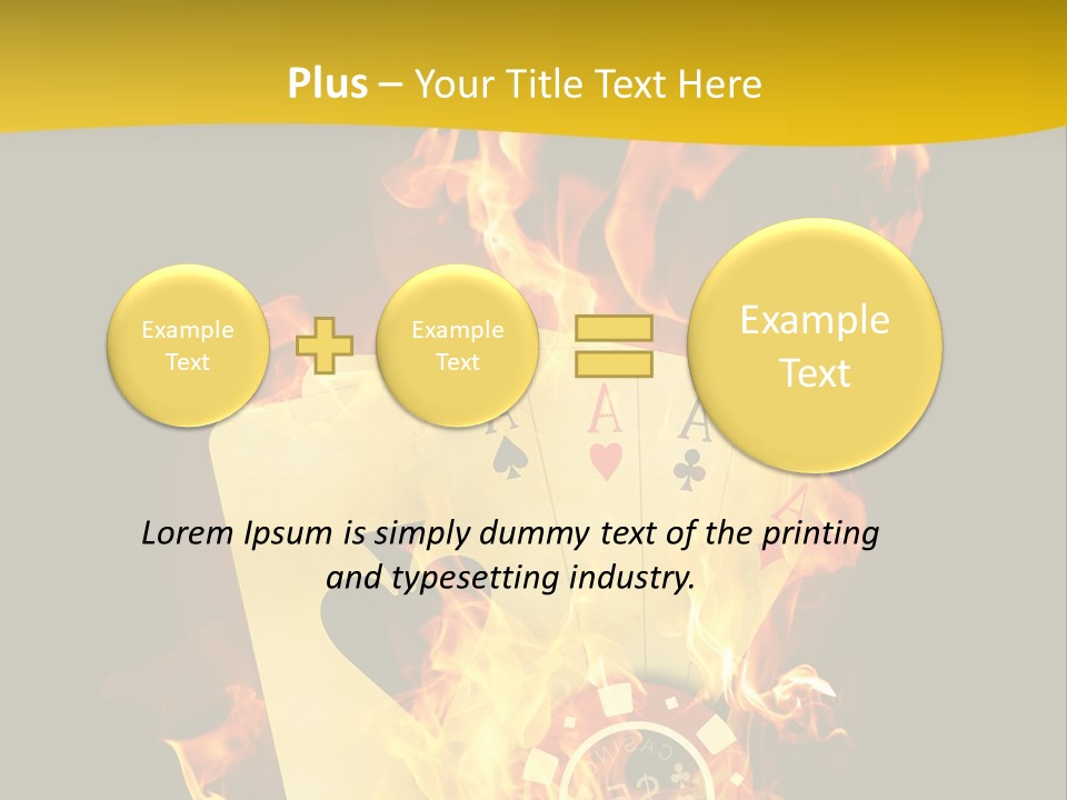 Closeup Hot Cash PowerPoint Template
