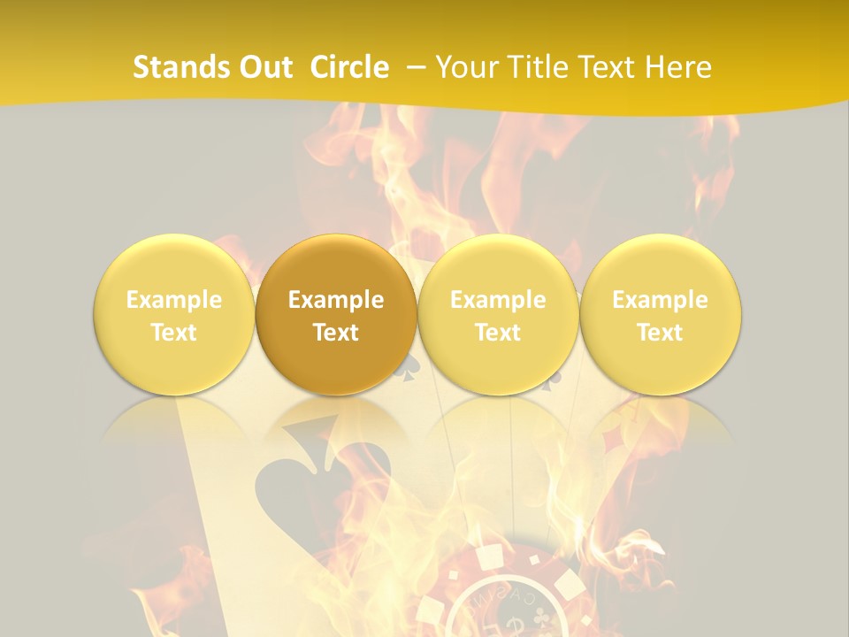 Closeup Hot Cash PowerPoint Template