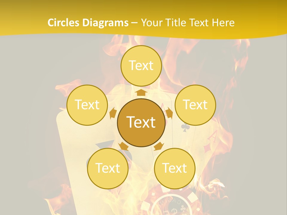 Closeup Hot Cash PowerPoint Template