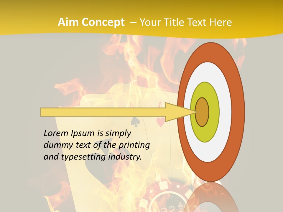 Closeup Hot Cash PowerPoint Template