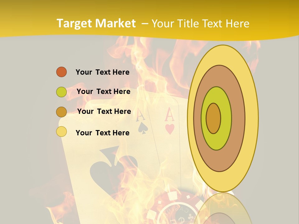 Closeup Hot Cash PowerPoint Template