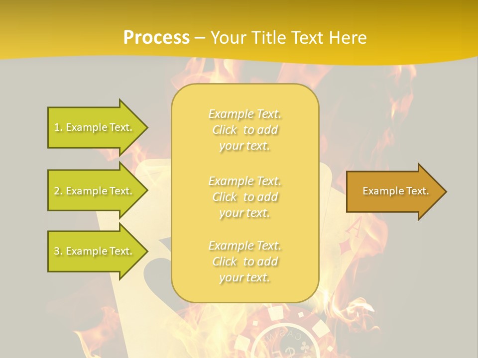 Closeup Hot Cash PowerPoint Template