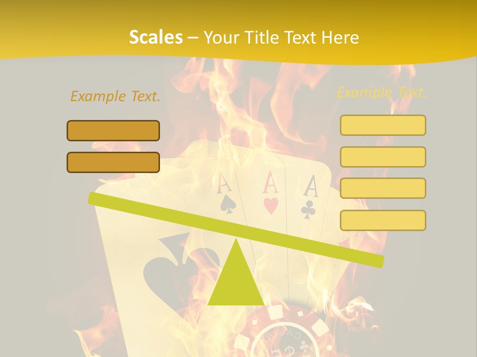 Closeup Hot Cash PowerPoint Template