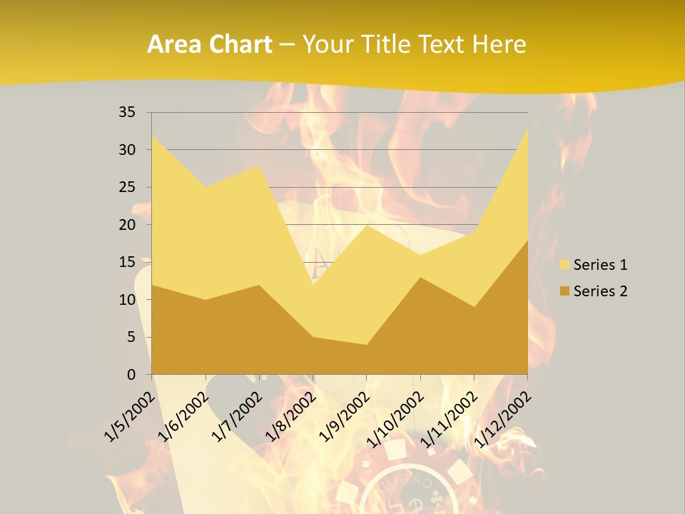 Closeup Hot Cash PowerPoint Template
