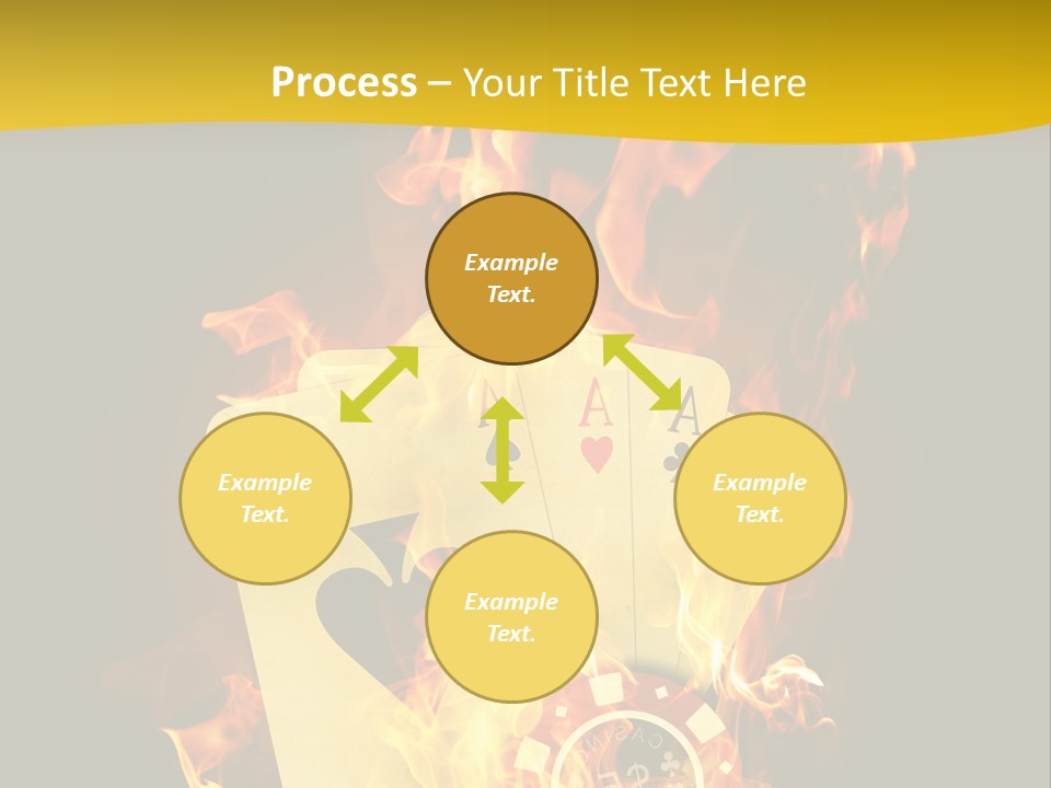 Closeup Hot Cash PowerPoint Template