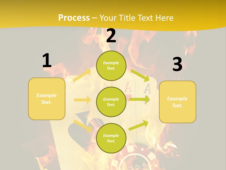 Closeup Hot Cash PowerPoint Template