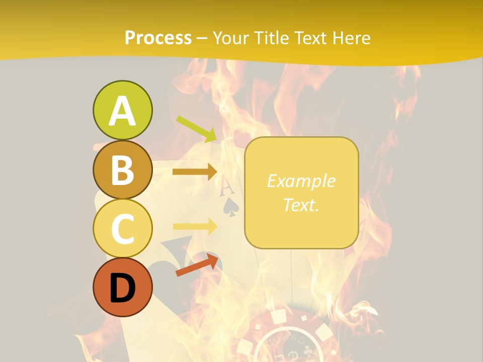 Closeup Hot Cash PowerPoint Template