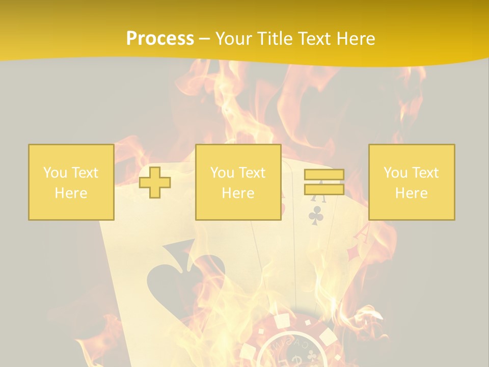 Closeup Hot Cash PowerPoint Template