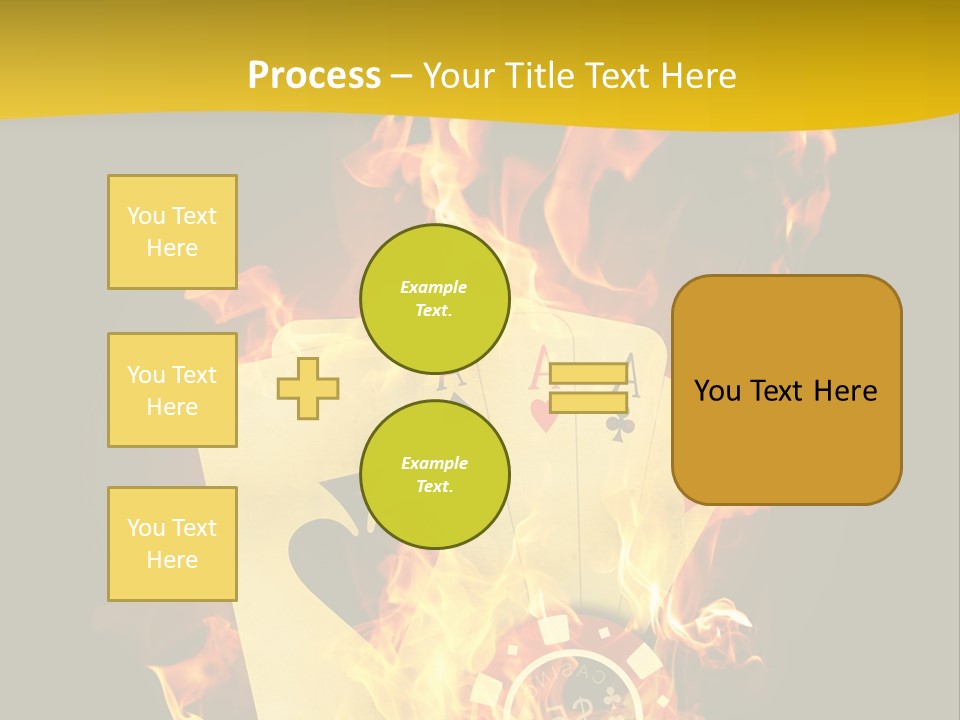 Closeup Hot Cash PowerPoint Template