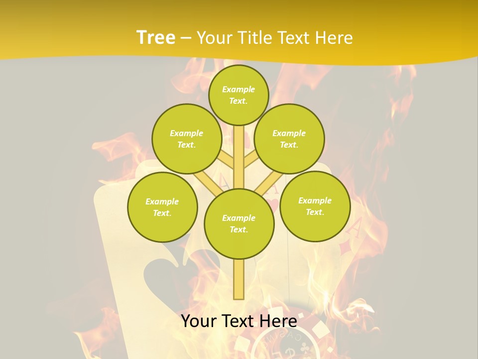 Closeup Hot Cash PowerPoint Template